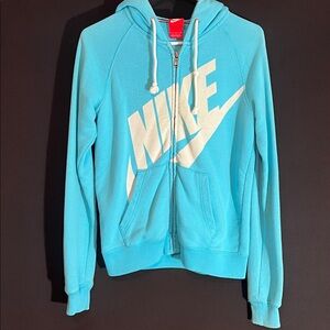 Nike Sky Blue Zip-Up Hoodie